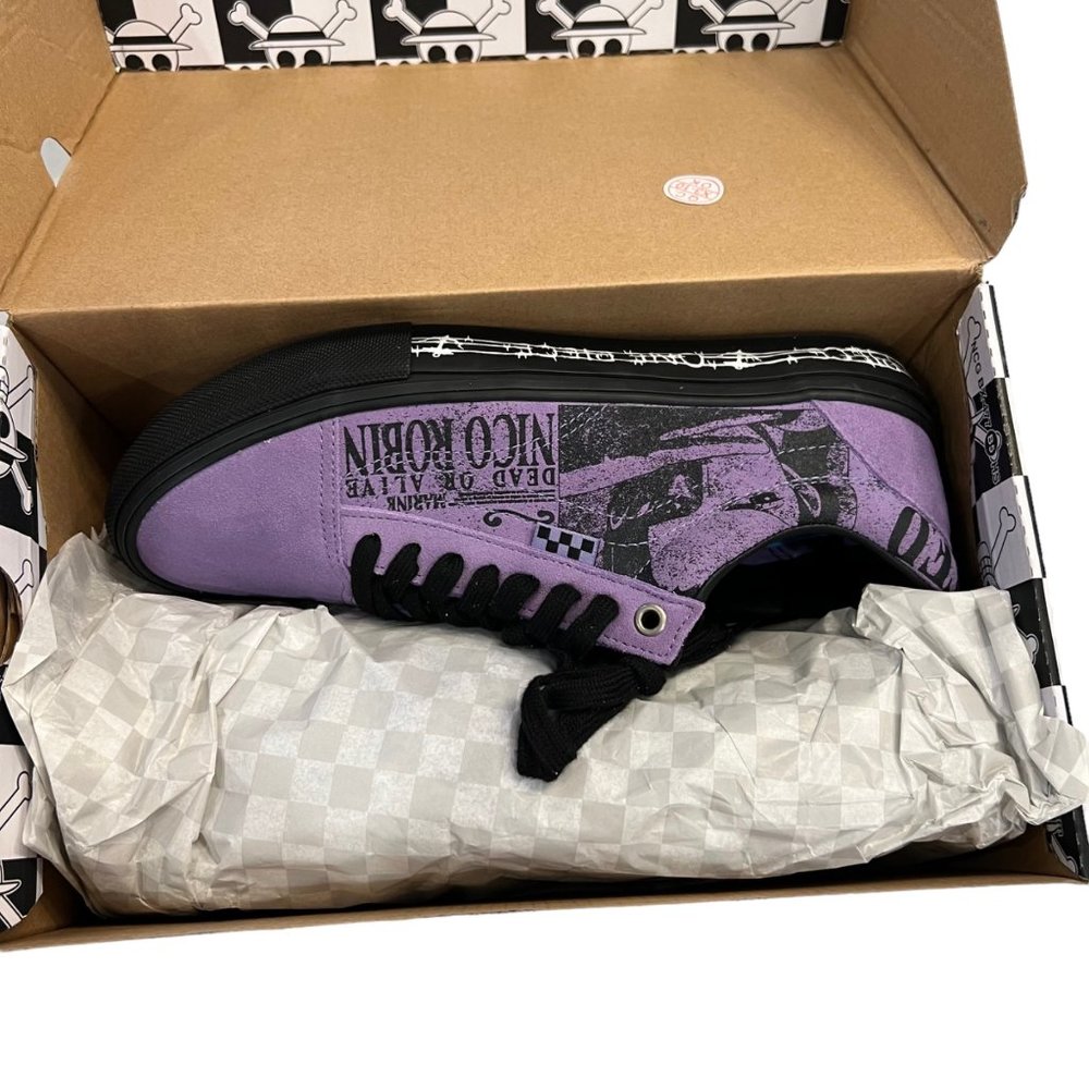 Vans Shoes Mens 8.5 One Piece Wanted Nico Rob Skate Old Skoo Purple Sneakers - Picture 5 of 10